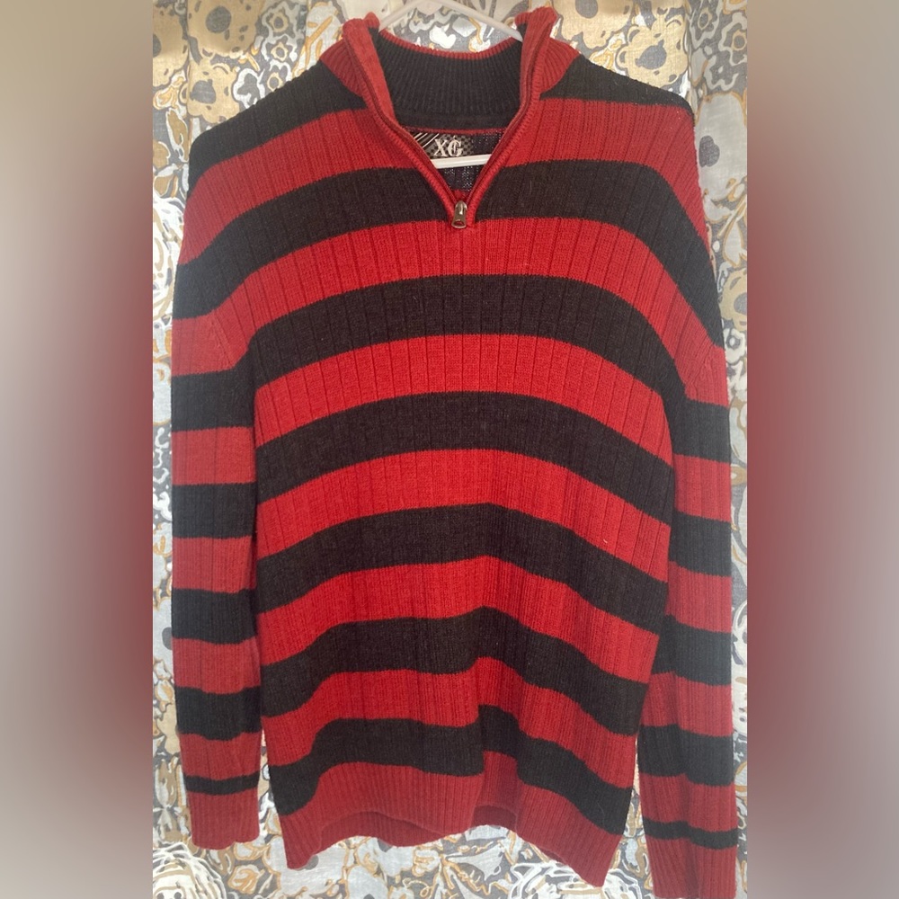Boys XG black and red sweater